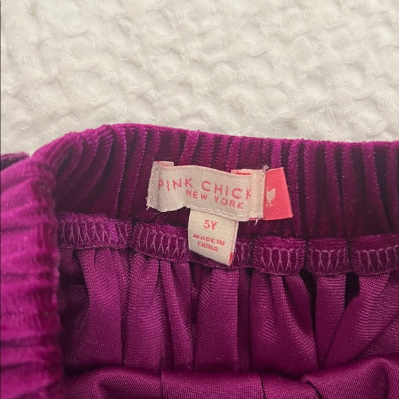 Pink Chicken gemstone top & velour skirt, 5 - Picture 5 of 5
